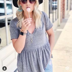 Truly Madly Deeply Peplum Tank